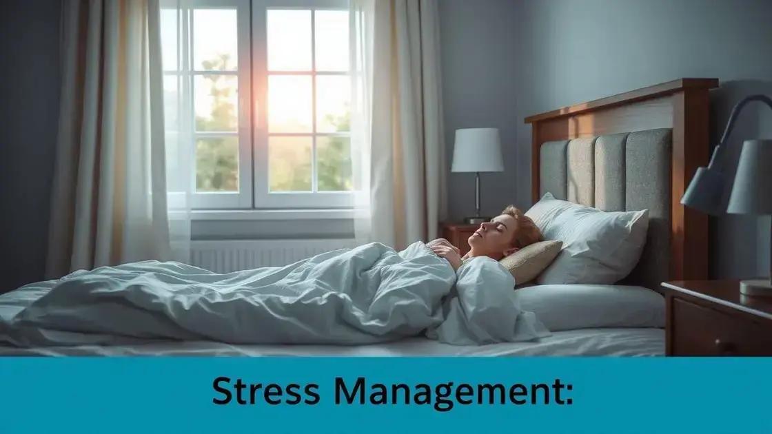 a importância do sono e do manejo do estresse para a vitalidade